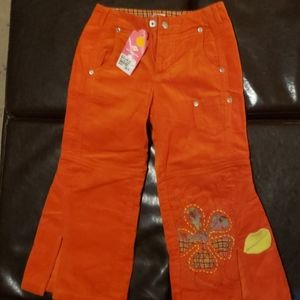 Oilily Girls Orange flare pants
